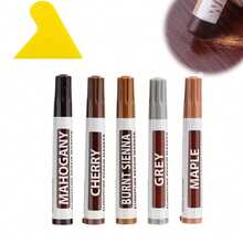 复合地板维修套装带加热笔，木质乙烯基地板家具维修套装油毡维修硬蜡补漆笔覆盖划痕、污渍、裂缝、门、橱柜、桌子孔洞