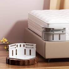 2025 New Lock Sheet Holders Set Of 4, Secure Bed Sheets Firmly In Place For No More Loose Sheets, Fits All Sheet Sizes, Easy One-Time Installation(White & Gray) - 白色 - 查看 2