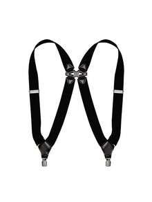 1Pc Elastic Shoulder Strap Clip, Side Clip Design, Crossover Adult Men's And Women's Suspender Strap Autumn-Winter Accessories Halloween Costume,Suitable For Teens, Youth,Men,Casual, Outdoor, Athletic, Vacation, Graduation Gifts, Birthday, Daily Wear - Multicolor - View 6