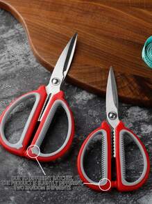 1pc Heavy Duty Stainless Steel Tailor Scissors With Comfortable Grip Handle For Sewing Fabric Cutting, Professional Craftsmanship