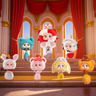 Cute Fantasy Dream Ceramic Doll Desk Office Figurine Blind Box Doll Hanging Decor Car Pendant Bag Charm, Halloween, Christmas, New Year Gift Decoration, Hard Ceramic Interior