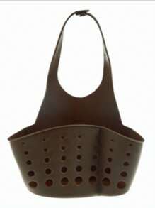 Panier à évier réglable avec trous de drainage, tapis en caoutchouc pour l'hygiène, étui de protection en plastique, pas facilement endommagé. Rangement de cuisine pour éponge et laine d'acier. Étagère de rangement pour salle de bain pour brosses à dents et savon. Outils de rangement pratiques