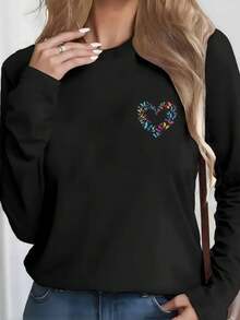 Women Sports Sweatshirts - 黑色 - 查看 1