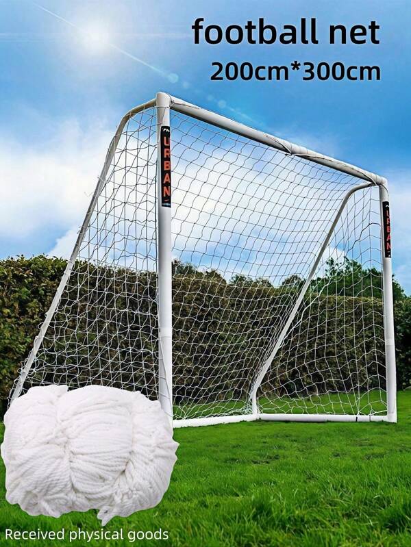 1 pieza/2 piezas Red de fútbol de 3*2m. La red es para porterías de fútbol al aire libre. Es una red de portería de fútbol estándar para entrenamientos y competiciones de fútbol. Incluye redes de portería de fútbol, redes de fútbol para entrenamiento deportivo de adultos, redes de fútbol para entrenamiento deportivo al aire libre, esenciales de playa, juegos de natación. Es adecuado para la práctica diaria de fútbol, la organización de partidos de fútbol, el reemplazo de la red de la portería y es un equipo de entrenamiento de fútbol.