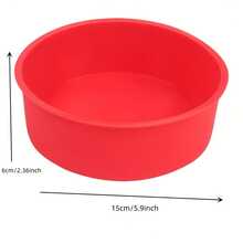 1pc Color Random Silicone Round Cake Mold, 4"/6"/8"/10" | Multipurpose DIY Baking & Pudding Tool, Oven , Ideal For New Year's Celebrations, Kitchen Baking Essentials, Colorful Cake Molds, Silicone Mold