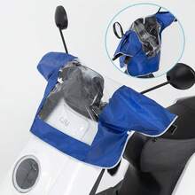 防水電動單車儀表板罩，附透明視窗，全天候防雨、防曬、防塵，白色滾邊拼接牛津布，極簡風格，通用電動單車/摩托車把手保護罩，適合四季戶外通勤 - 彩色 - 查看 13