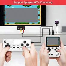 Portable Handheld Game Console, 3.0-Inch LCD Screen, Perfect For Parties, Supports Two Players, The Best Choice For Holiday Gifts, Give Your Boyfriend A Game Console As A Gift. - White - View 3