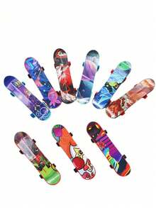 Set de 5 piezas/10 piezas de mini monopatines de dedo, juguetes originales creativos, regalos de carnaval, regalos de fiesta, regalos pequeños creativos de Navidad y Halloween, bolsas de regalo de cumpleaños (color y estilo aleatorios), Navidad - Multicolor - Ver 3