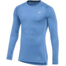 Nike Men's Pro Training Top Long Sleeve Shirt - Light Blue - 查看 1