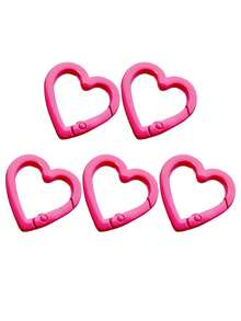 Metal Heart-Shaped Ring Buckle, Spring Clasp For Bag, Clothing Accessory - Multicolor - View 25