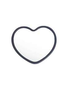 12 Stücke herzförmige Mini-Spiegel, polierte Oberfläche, Kunststoffrahmen, Tischaufstellung, unparfümiert, Blumenmotiv, tragbar, ohne Strom, tragbare Spiegel | stilvolle Tischplatte | dauerhafte Spiegel, süßer kompakter Spiegel, perfekt für Geburtstage, Hochzeiten, Halloween Party Dekorationen, Hochzeitsgeschenke, Party Geschenke