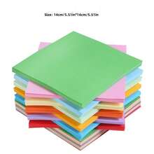 100 Bright Square Origami Sheets - Colorful Handmade Paper For Artistic Creation, Perfect For Paper Cranes And Decorative Design, With A Bright Multi-Color Option, Paper Art DIY Origami, Paper-Cutting, Handmade Colored Paper, Multiple Colors, Suitable For Handcrafting And Painting Cutting,For School Supplies,Back To School - Multicolor - View 17