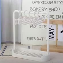 17 厘米拉绳毛绒娃娃收纳衣架，娃娃衣服晾衣架，毛绒娃娃衣架 15/20 厘米娃娃衣服展示架（包括 5 个衣架 + 1 个大架子） - 彩色 - 查看 8