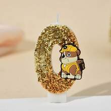 Świeca z cyframi 0-9, słodka, trójwymiarowa postać z kreskówki Psi Patrol, wtyczka do tortu urodzinowego, dekoracja na prezent