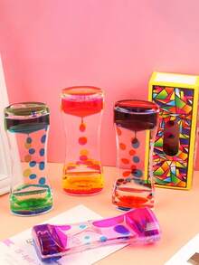 Two-Colour Liquid Timer Desktop Crafts, Creative Gifts, Timer Stress-Reducing Decorations, Liquid Sports, Teen Stress-Reducing Toys, Desktop Decorations, Stress-Reducing Acrylic Creative Gift Decorations