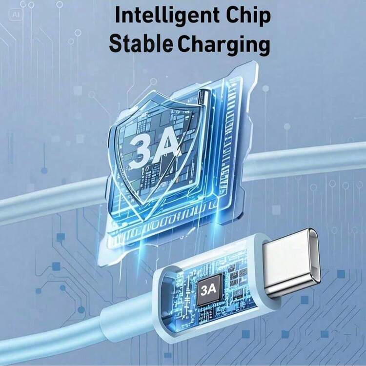 60W USB C To Type C Fast Charging Cable 2Pcs, Type C Charger Cord 3.3ft/6.6ft/10ft, USB C To C Fast Charge Cable, Type-C Mobile Phone Data Cable Compatible With Samsung Galaxy S25/S24/S23/S22/S21/S20, USB-C Car Charger Cord Compatible With IPhone 15/16 Compatible With IPhone 16, 16 Pro Max, 15, 15 Plus, 15 Pro, 15 Pro Max,Compatible With Redmi, Compatible With OnePlus - Multicolor - View 3