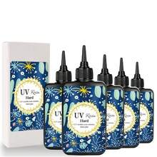 1套400克/500克UV树脂，硬质透明，紫外线固化环氧树脂套装，预混树脂，UV透明活性胶水，适用于珠宝制作，快速固化 - 100g*4瓶 - 查看 3