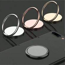1pc 360° Rotatable Circular Magnetic Metal Ring Holder Stand Compatible With IPhone, Android Phone, Gift For Birthday, Family, Friends Phone Ring Holder Phone Grip Phone Holder