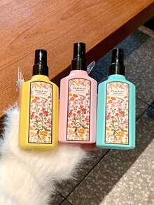 1 Stück - 100ML Duftzerstäuber, PFIRSICH Blütentraum Duftzerstäuber, Gardenie Jasmin Parfüm, langanhaltender Duft Kleidung Geruchsentferner Spray, PFIRSICH JO+ Coole Sommer Serie, alkoholfreier Blauer Windspiel Duftzerstäuber, Geruchsentferner Spray, leichtes Duftwasser Damen Duftzerstäuber, Raumduft Spray