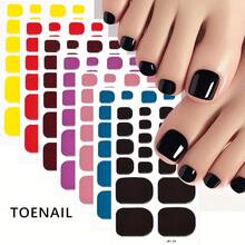 1 Sheet Self-Adhesive Solid Black Toenail Art Stickers - Full Toenail Wraps For Women, Plastic Glossy DIY Nail Decals For Daily & Party Use, Easy Application No Odor Summer Nail Decor, Quick Manicure Alternative, Simple Stylish Design