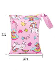 1pc Adjustable Size M Unicorn Pattern Pet Pajamas - Pink - View 11