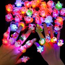 10 件/25 件/50 件 Led 聖誕派對閃光環,隨機圖案和款式 - 彩色 - 查看 10