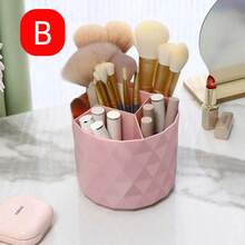 1个旋转式化妆品收纳盒，口红架，化妆品收纳盒，化妆刷架，适合存放眉笔、口红、笔筒和其他化妆品，适用于办公桌、宿舍和家庭使用。 - 彩色 - 查看 8