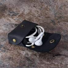 Vintage Leather Mini Coin Purse Key Bag Snap Small Change Wallet For Men Women - Đỏ - Xem 7