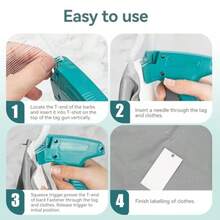 Tagging Gun For Clothing Tag Attacher Gun For Standard Retail Price Tag Tag Gun Kit With 5 Needles 1600 Pcs 2 Inch Barbs Fasteners Tagging Gun For Store Consignment Garage Yard ,Valentine's Day, Gifts For Your Loved One.