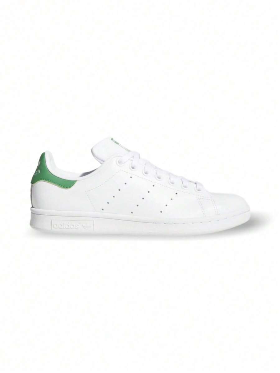 Adidas Stan Smith 经典皮革网球鞋 OrthoLite® 舒适耐磨橡胶鞋底 日常街头风 B24105 - 白色/綠色 - 查看 1