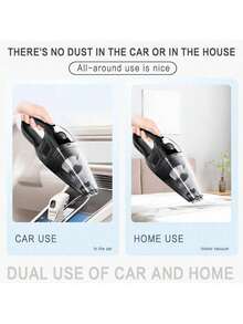 CascadeVac Portable Handheld Vacuum Cleaner For Home And Car, Powerful Suction USB Rechargeable Mini Cleaning Dustbuster With Multiple Attachments, Suitable For Car, Home And Office, Crevice Tool Included - Silver - View 7