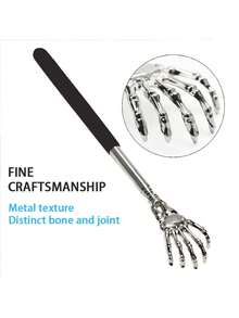 6/3/2/1pc Extendable Back Scratcher Portable Telescoping Metal Stainless Steel Back Scratchers Hand Massager - Multicolor - View 2