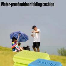 1 pezzo Cuscino antiumidità pieghevole per esterno, tappetino da campeggio e hiking in schiuma portatile, tappetino antiumidità, tappetino da terra pieghevole (colore casuale)