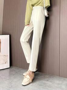 Petite Straight Leg Casual Harem Cigarette Pants, Spring/Autumn