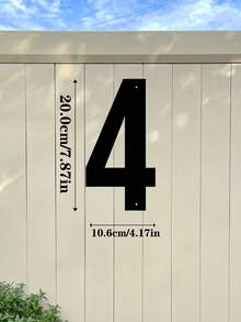 1 件 0-9 金属地址号码牌 - 金属标牌、壁挂、门牌、户外邮箱号码、家居装饰、花园装饰、前门、车库门、商店、工作室装饰、家庭地址号码牌、万圣节、感恩节。圣诞装饰、墙面艺术、礼物 - 彩色 - 查看 27