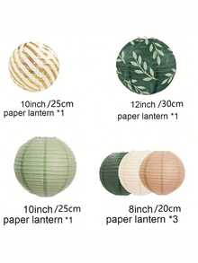 Set de felinare de hârtie pentru decorațiuni de petrecere, 6/12/8 buc., pentru nuntă, petrecere, ziua de naștere, petrecere de burlăcițe