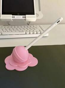 1pc Melting Lollipop Style Apple Pencil Holder, Tablet Stylus Stand, Apple Pencil Clip, Touch Pen Cup, Desktop Organizer, Creative Small Gift
