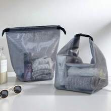 大容量抽绳手提包，健身服装、游泳、浴室、户外旅行洗漱用品收纳袋，男女适用 - 彩色 - 查看 1