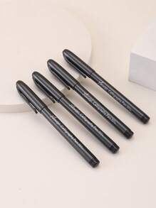 4-Piece Artistic Calligraphy Brush Set With Beautiful Floral Fonts, Perfect For Signing And Journaling, Perfect For Back To School (Styles Shipped Randomly).