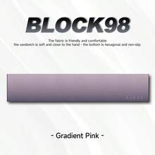 NACODEX AJAZZ BLOCK98 klassische quadratische Handauflage aus Flanellmaterial, hautfreundlich, weicher Boden, hexagonal, rutschfest, schnelle Rückfederung