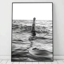 Set Of 1/3 Pcs Vintage Wall Arts Posters, Black And White Posters Vintage Fashion Posters, Modern Wall Decor, Office, Bathroom, Living Room, Bedroom, Home Decoration Unframed-Style