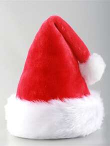 1 Stück Weihnachtsmann Plüschmütze, Weihnachtsparty Kostümmütze, Weihnachtsdekoration Heimdekoration Weihnachtsdekorationen Raumdekoration Winter - Verschiedenfarbig - Übersicht 8