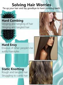 Hair brushes-EU+UK 2026 专业卷发梳，打造完美卷发、波浪卷和螺旋卷——不毛躁、顺滑易梳，沙龙级造型 - 彩色 - 查看 7