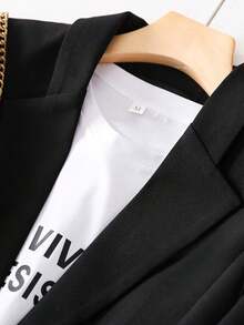 Women Blazers - Black - View 2
