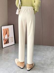 Petite Straight Leg Casual Harem Cigarette Pants, Spring/Autumn
