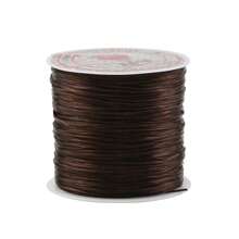 1pc Transparent Elastic Thread Beading Cord 0.4-1.0mm, 100m Long, For Diy Bracelet, Necklace And Jewelry Making