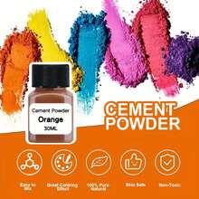 6 Colors Gypsum Cement Pigment Powder Set, 30ml/1.01oz Gypsum Pigment - Water-Based Coloring Agent For Gypsum, Epoxy Crafts And Jewelry Making, Powder Paint Pigment For Resin Crafting
