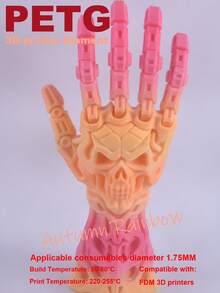 MXLX PETG 3D Printer Filament, 1.75mm, 1kg (2.2 Lbs), High-Precision, Strong, Odorless, Fluid, Moisture-Resistant 3D Printing Filament, Available In A Variety Of Rainbow Colors.