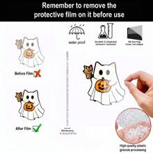 Halloween Ghost Sunlight Catcher, 2D Flat Acrylic Hanging Decoration, Suitable For Hanging In Corridors, By Windows, Outdoor Gardens, Study Rooms, Bedrooms, Living Rooms, Etc. Halloween Gift, Autumn Decoration Home Decor Halloween Decor Room Decor