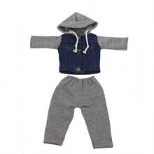 (New Arrival) 18-Inch American Girl Doll Clothes, 2pcs Set Denim Jacket And Sports Outfit - Multicolor - View 8